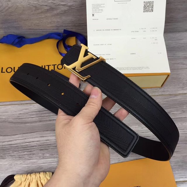 Louis vuitton original calfskin 40mm belt m9911 black