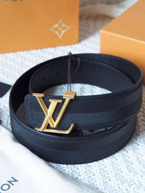 Louis vuitton original calfskin mens pyramide 40mm belt M0032Q black