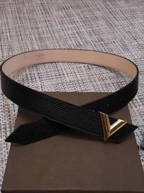 Louis vuitton original epi leather v 30mm belt M9021W black