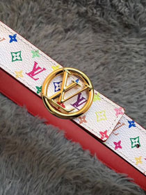 Louis vuitton original multicolor circle 35mm belt M0118V