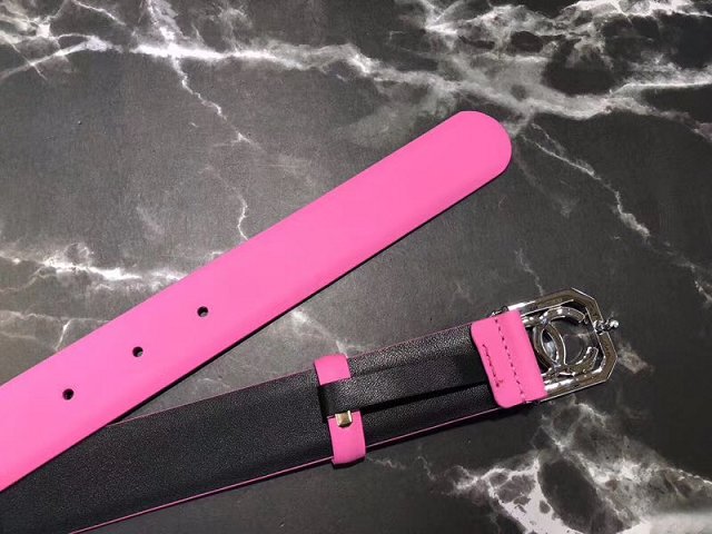 CC original calfskin 30mm belt A0529 pink