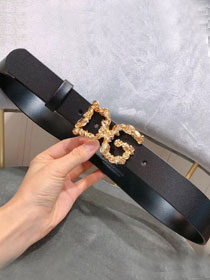 DG original calfskin 35mm belt D0002 black