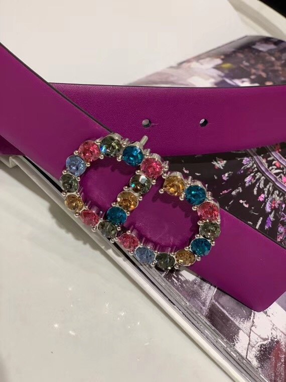 Dior original calfskin 30mm belt DR0001 purple