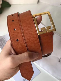 Givenchy original calfskin belt 30mm G0001 coffee