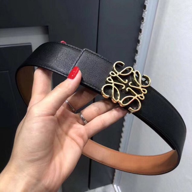 Loewe original calfskin belt 40mm LW0002 coffee