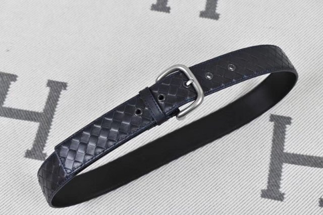 BV original calfskin 40mm belt V0002 navy blue