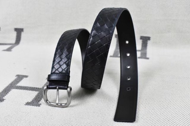 BV original calfskin 40mm belt V0002 navy blue