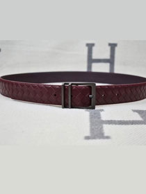 BV original calfskin 40mm belt V0002 wine red