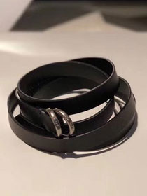 Dior original calfskin 15mm belt DR0004 black