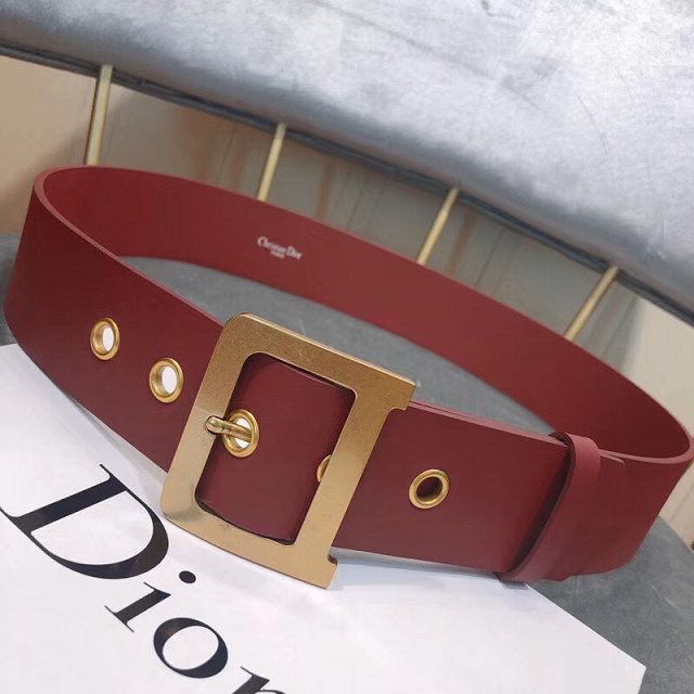 Dior original calfskin 50mm belt DR0003 bordeaux