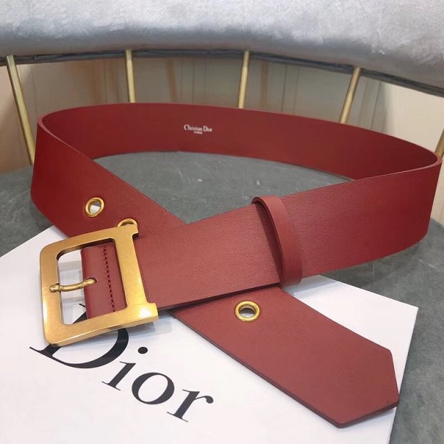 Dior original calfskin 50mm belt DR0003 bordeaux