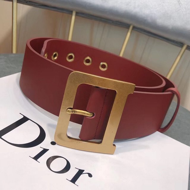 Dior original calfskin 50mm belt DR0003 bordeaux