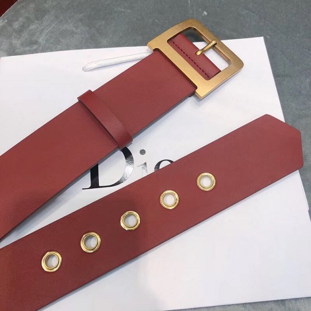 Dior original calfskin 50mm belt DR0003 bordeaux