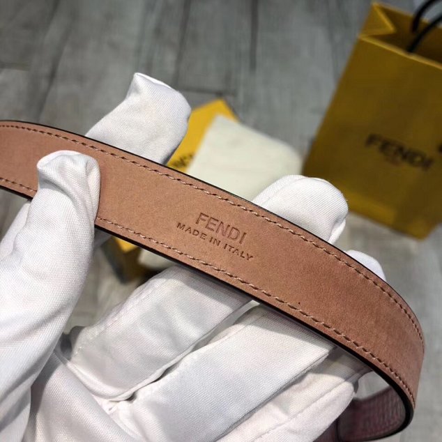 Fendi original calfskin belt 35mm FD0007 pink