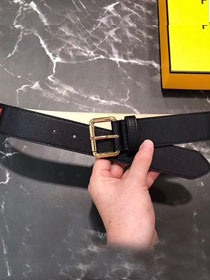 Fendi original calfskin belt 38mm FD0007 black&red