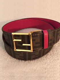 Fendi original canvas belt 40mm FD0009 rose red