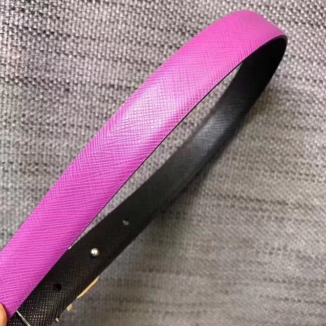 Feragamo gancini original calfskin belt 25mm F0053 purple