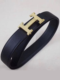 Hermes original epsom H belt reversible 32mm H064544 black