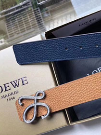 Loewe original calfskin belt 38mm LW0003 dark blue