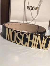 Moschino original calfskin belt 35cm M0001 black