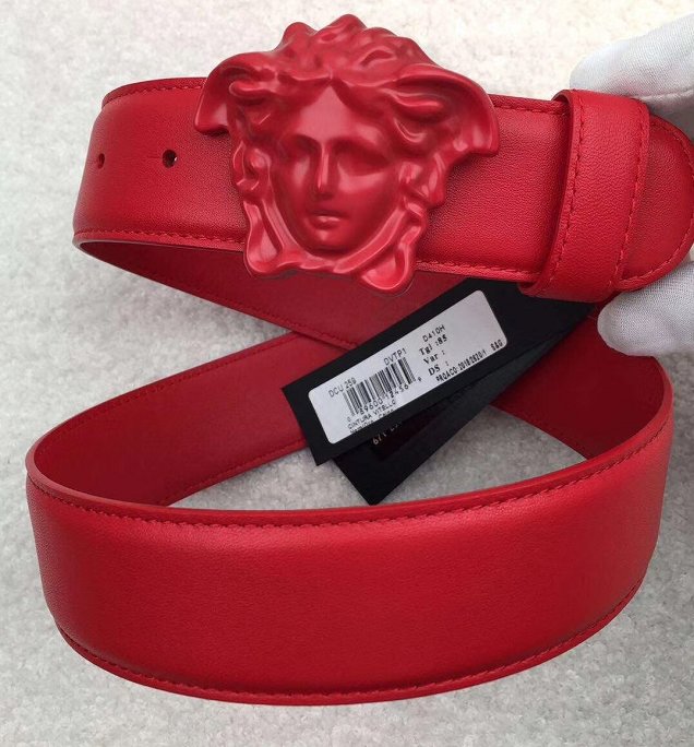 Vercase original calfskin 25mm belt VS0007 red