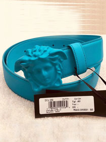 Vercase original calfskin 25mm belt VS0007 sky blue 