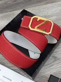 Zegna original calfskin belt 35mm Z0002 red