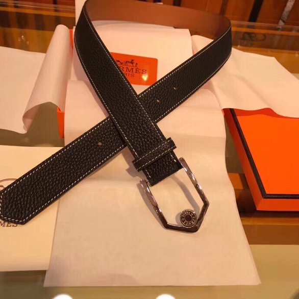 Hermes original togo leather licol belt 35mm H065578 black