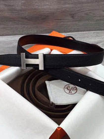 Hermes original togo leather quizz belt 32mm H068500 black