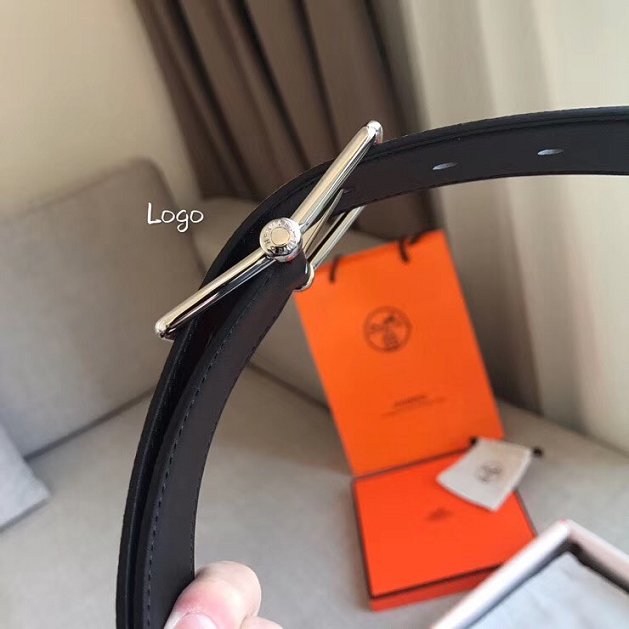 Hermes orignal togo leather saddle belt 38mm H076332 grey