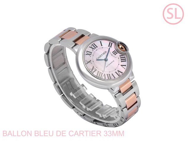 Cartier ballon bleu de mechanical watch steel W6920098 gold 