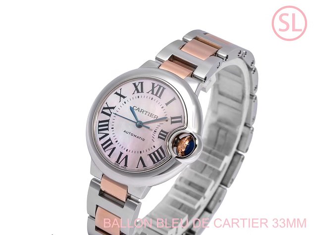 Cartier ballon bleu de mechanical watch steel W6920098 gold 