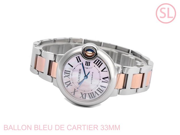 Cartier ballon bleu de mechanical watch steel W6920098 gold 