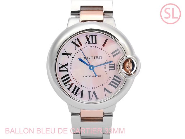 Cartier ballon bleu de mechanical watch steel W6920098 gold 