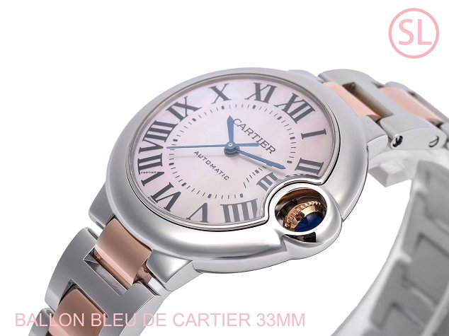 Cartier ballon bleu de mechanical watch steel W6920098 gold 