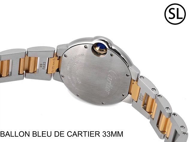 Cartier ballon bleu de quartz watch steel W2BB0002 gold
