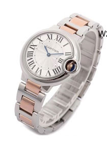 Cartier ballon bleu de quartz watch steel W2BB0102 rose gold