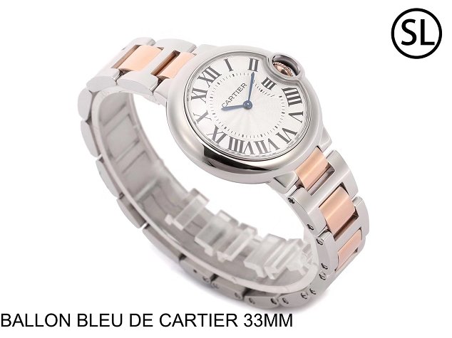 Cartier ballon bleu de quartz watch steel W2BB0102 rose gold