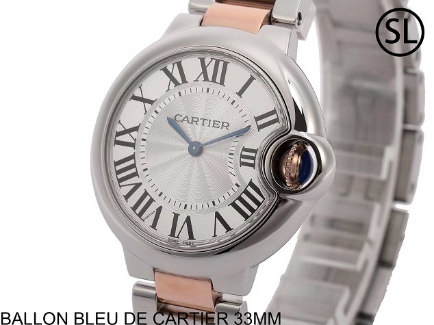 Cartier ballon bleu de quartz watch steel W2BB0102 rose gold