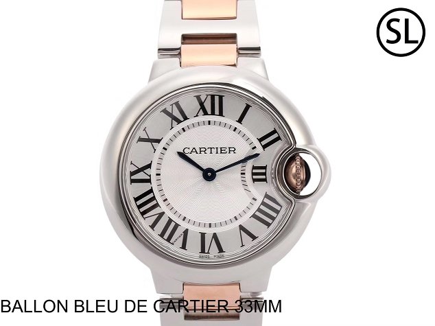 Cartier ballon bleu de quartz watch steel W2BB0102 rose gold