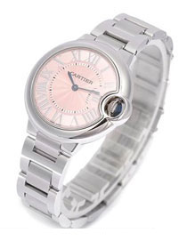 Cartier ballon bleu de quartz watch steel W6920083 silver