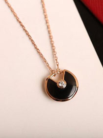 Cartier amulette de necklace B3047100 black