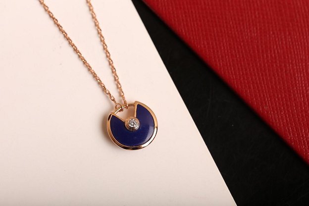 Cartier amulette de necklace B3047100 blue