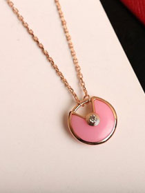 Cartier amulette de necklace B3047100 pink