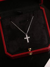 Cartier Cross diamonds necklace B7221700