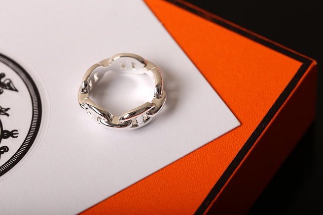 Hermes chaine ancre enchainee ring H218623