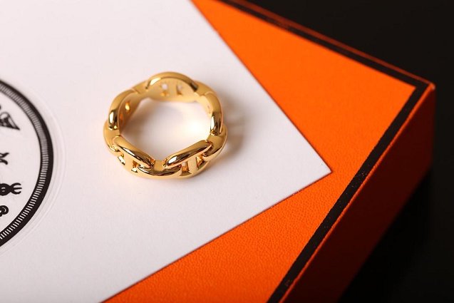 Hermes chaine ancre enchainee ring H218623