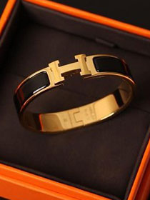 Hermes clic H bracelet H700001 black