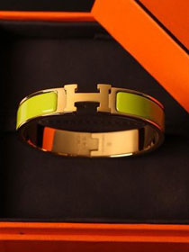 Hermes clic H bracelet H700001 green