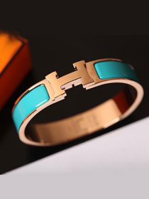 Hermes clic H bracelet H700001 lake blue